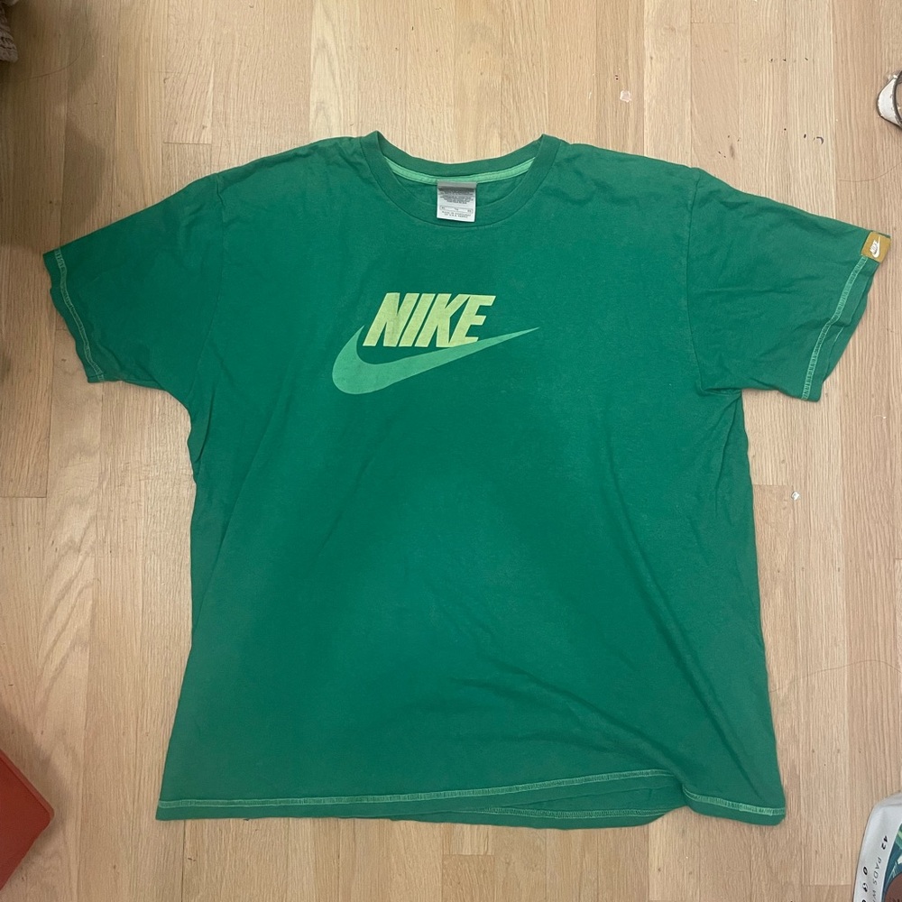Green Nike Logo Tee XL